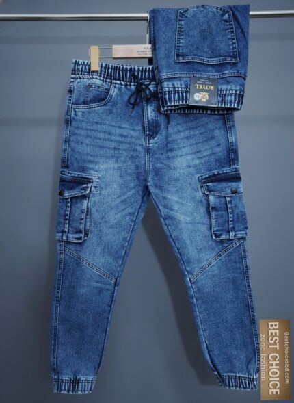 Denim Jeans Pant - লাইট ওয়াশ - Joggers